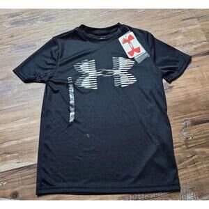 Designer boys small clothes black under armour shirt drifit